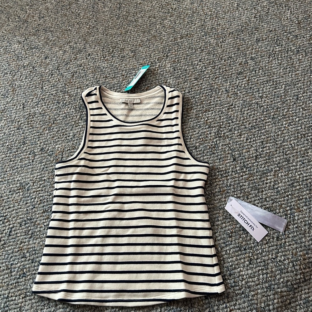 Striped Sleeveless Top